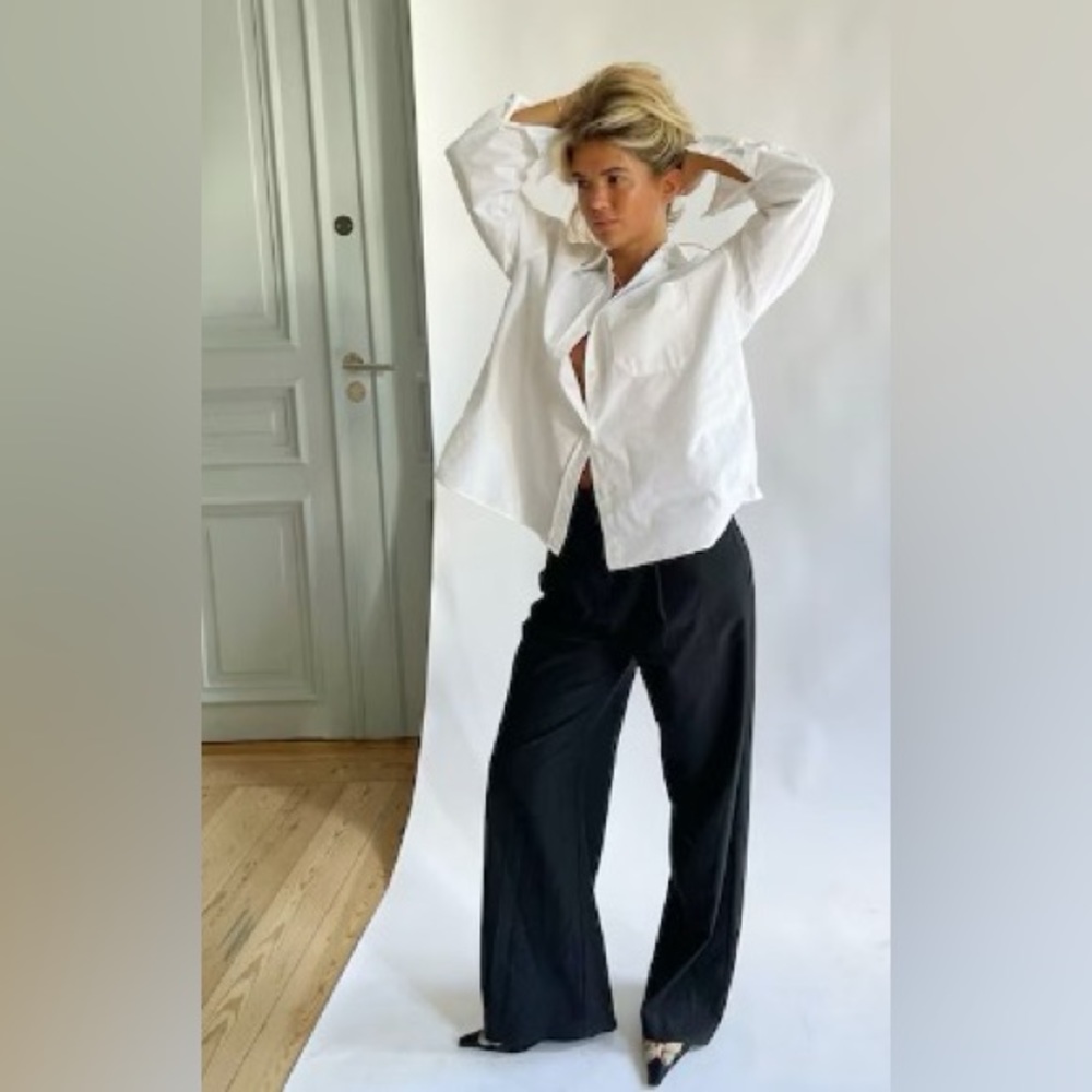 Djerf Avenue Favorite Pants in Black, XS